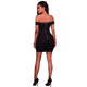 Lauper Black Ruched Mini Dress #Black SA-BLL28232-2 Fashion Dresses and Mini Dresses by Sexy Affordable Clothing