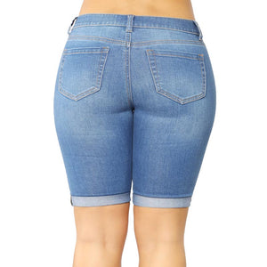 Washing Out Blue Ripped Holes Jean Shorts #Denim #Holes SA-BLL719-2 Women's Clothes and Jeans by Sexy Affordable Clothing