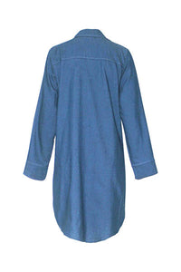 Casual Single Breasted Denim Long Blouse  SA-BLL490 Women's Clothes and Blouses & Tops by Sexy Affordable Clothing