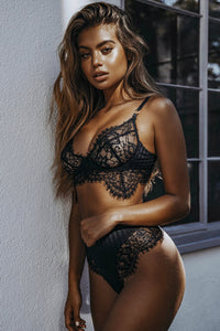 Lace Sexy Lingerie Two Piece Set #Black SA-BLL3172-1 Sexy Lingerie and Bra and Bikini Sets by Sexy Affordable Clothing