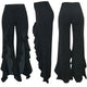 High Cut Sexy Ruffles Dance Pants #Black #Ruffle SA-BLL726-3 Women's Clothes and Pants and Shorts by Sexy Affordable Clothing