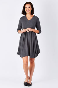 The Pocket Tunic Dress #Mini Dress #Grey SA-BLL2153-2 Fashion Dresses and Mini Dresses by Sexy Affordable Clothing