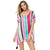 Colorful Striped Chiffon Cover Tunic #Striped #Chiffon #Tunic SA-BLL38549 Sexy Swimwear and Cover-Ups & Beach Dresses by Sexy Affordable Clothing