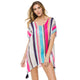 Colorful Striped Chiffon Cover Tunic #Striped #Chiffon #Tunic SA-BLL38549 Sexy Swimwear and Cover-Ups & Beach Dresses by Sexy Affordable Clothing