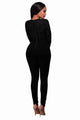 Back Zipper Long Sleeve Jumpsuit  SA-BLL55246-1 Women's Clothes and Jumpsuits & Rompers by Sexy Affordable Clothing