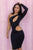 Black One-shoulder Cutout Club Bodycon DressSA-BLL2670-2 Fashion Dresses and Bodycon Dresses by Sexy Affordable Clothing