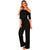 Black Off Shoulder Belted Palazzo Jumpsuit #Jumpsuit #Black SA-BLL55371-2 Women's Clothes and Jumpsuits & Rompers by Sexy Affordable Clothing