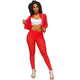 See You Looking Crop Jacket Pant Set - Red #Two Piece #Zipper #Striped SA-BLL282684-1 Sexy Clubwear and Pant Sets by Sexy Affordable Clothing