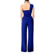 One Shoulder Tunic Belted Jumpsuits #Jumpsuit #Blue SA-BLL55395-6 Women's Clothes and Jumpsuits & Rompers by Sexy Affordable Clothing