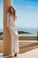 Lace-up and Side Split Lace Maxi Kaftan  SA-BLL51372-2 Fashion Dresses and Maxi Dresses by Sexy Affordable Clothing