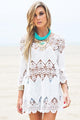 Bohemian Crochet Beach Tunic  SA-BLL38266 Sexy Swimwear and Cover-Ups & Beach Dresses by Sexy Affordable Clothing