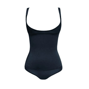 Plus Size Latex Thong Body Shaper with Full Back #Black SA-BLL42715 Sexy Lingerie and Corsets and Garters by Sexy Affordable Clothing