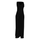 Black Cut Out Side Slit Shoulder-Strap Elegant Long Jumpsuit #Black #Cut Out #Deep V-Neck #Slit SA-BLL55539-1 Women's Clothes and Jumpsuits & Rompers by Sexy Affordable Clothing