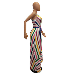 Striped Straps Irregular Maxi Dress #Striped #Straps #Irregular SA-BLL51441 Fashion Dresses and Maxi Dresses by Sexy Affordable Clothing