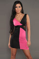 Sexy Party-Minidress Black/Pink  SA-BLL2089-3 Sexy Clubwear and Club Dresses by Sexy Affordable Clothing