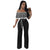 Cayenne Black White Stripes Ruffle Top Strapless Jumpsuit #Jumpsuit # SA-BLL55359-2 Women's Clothes and Jumpsuits & Rompers by Sexy Affordable Clothing
