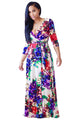 Printed Slim Maxi Dress  SA-BLL51382 Fashion Dresses and Maxi Dresses by Sexy Affordable Clothing