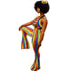 Dew Shoulder Striped Multi Two-piece Pants Set #Sleeveless #Two Piece #Striped SA-BLL282733-3 Sexy Clubwear and Pant Sets by Sexy Affordable Clothing