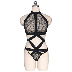 Hollow Out Bandaged Sexy Lingerie #Lace #Black #Hollow Out SA-BLL8072 Sexy Lingerie and Teddys by Sexy Affordable Clothing