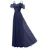 Long Flowy Bridesmaid Chiffon Dress #Lace #Chiffon #Bridesmaid