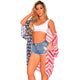 American Flag Print Kimono Cover Up Beachwear #Cover Up Vest SA-BLL384950 Sexy Swimwear and Cover-Ups & Beach Dresses by Sexy Affordable Clothing