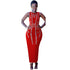 Hole Sleeveless Maxi Dress #Red #Sleeveless #Hole