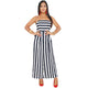 Mabel Navy Striped Strapless Jumpsuit #Jumpsuit #Stripe #Strapless SA-BLL55454-2 Women's Clothes and Jumpsuits & Rompers by Sexy Affordable Clothing