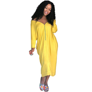 The Yellow Zipper Dress #Yellow #Zipper SA-BLL51309-2 Fashion Dresses and Maxi Dresses by Sexy Affordable Clothing