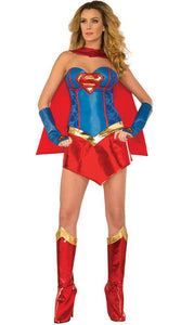 Deluxe Sexy Supergirl Costume  SA-BLL15258 Sexy Costumes and Superhero Costumes by Sexy Affordable Clothing