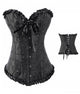 Sexy Black Corset With G-string  SA-BLL4164 Sexy Lingerie and Corsets and Garters by Sexy Affordable Clothing