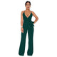 Straps Halter Women's Wide Leg Jumpsuits #Green #Straps #Deep-V SA-BLL55514-6 Women's Clothes and Jumpsuits & Rompers by Sexy Affordable Clothing