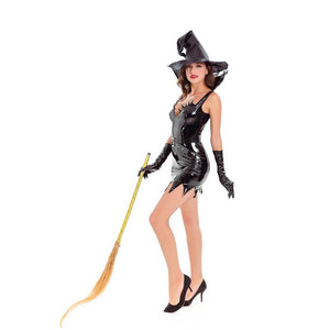 Liquid Black Witch Halloween Costume #Black #Witch Costume SA-BLL1034 Sexy Costumes and Witch Costumes by Sexy Affordable Clothing