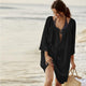 Cotton Loose Bikini Beach Blouse #Beach Dress #Black #Blouse SA-BLL3746-2 Sexy Swimwear and Cover-Ups & Beach Dresses by Sexy Affordable Clothing