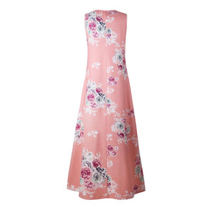 High Low Floral Maxi Dress #Pink SA-BLL51417-1 Fashion Dresses and Maxi Dresses by Sexy Affordable Clothing