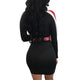 Color Block Mini Dress #Black SA-BLL27609-2 Fashion Dresses and Mini Dresses by Sexy Affordable Clothing