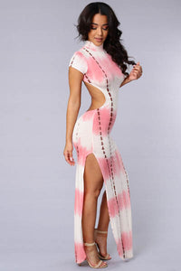 Backless High Split Maxi Dress  SA-BLL51278-2 Fashion Dresses and Maxi Dresses by Sexy Affordable Clothing