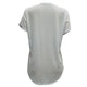 Womens Plus Size Ripped Cut Out Plain Short Sleeve T Shirt White #White # SA-BLL493-1 Women's Clothes and Women's T-Shirts by Sexy Affordable Clothing