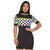 Zip Me Up Plaid Mixed Color Bodycon Dress #Short Sleeve #Zipper SA-BLL282439-1 Fashion Dresses and Mini Dresses by Sexy Affordable Clothing