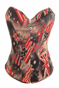 Flag Print Sexy Corset  SA-BLL4259-3 Sexy Lingerie and Corsets and Garters by Sexy Affordable Clothing