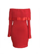 Anita Ruffle Mesh Sleeve Mini Dress #Red SA-BLL282434 Fashion Dresses and Mini Dresses by Sexy Affordable Clothing