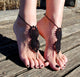 Black Beach Fashion Crochet Barefoot Sandals  SA-BLL98002-1 Accessories and Sexy Anklets by Sexy Affordable Clothing