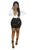 Long Sleeves Black-white Patchwork Mini DressSA-BLL28167 Fashion Dresses and Mini Dresses by Sexy Affordable Clothing