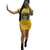 Cartoon Fashion Flounced Sleeves Mini Dress #Ruffles #Round Neck #Cartoon SA-BLL282527-1 Fashion Dresses and Mini Dresses by Sexy Affordable Clothing