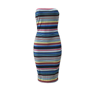 Brief Cute Strapless Step Club Dresses #Strapless #Rainbow Line SA-BLL36174 Fashion Dresses and Midi Dress by Sexy Affordable Clothing