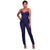 Cammi Denim Faux Button Front Fitted Jumpsuit #Jeans #Blue SA-BLL55334 Women's Clothes and Jumpsuits & Rompers by Sexy Affordable Clothing