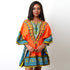 African Print Orange Dashiki Women Dress #Printed #Dashiki #African