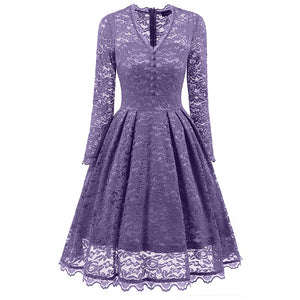 V-neck Lace Evening Dress #Evening Dress #Violet SA-BLL36126-9 Fashion Dresses and Evening Dress by Sexy Affordable Clothing