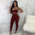 Curiosity Side Bra Top And Lace Up Pant Set #Straps #Lace Up SA-BLL282787-3 Sexy Clubwear and Pant Sets by Sexy Affordable Clothing