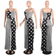 Casual Dots Printed Striped Jumpsuit #Printed #Straps #Dot SA-BLL55601-1 Women's Clothes and Jumpsuits & Rompers by Sexy Affordable Clothing