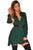 Green Black Plaid Flannel Long Sleeves Shirt Dress #Mini Dress #Black #Green SA-BLL2101-3 Fashion Dresses and Mini Dresses by Sexy Affordable Clothing